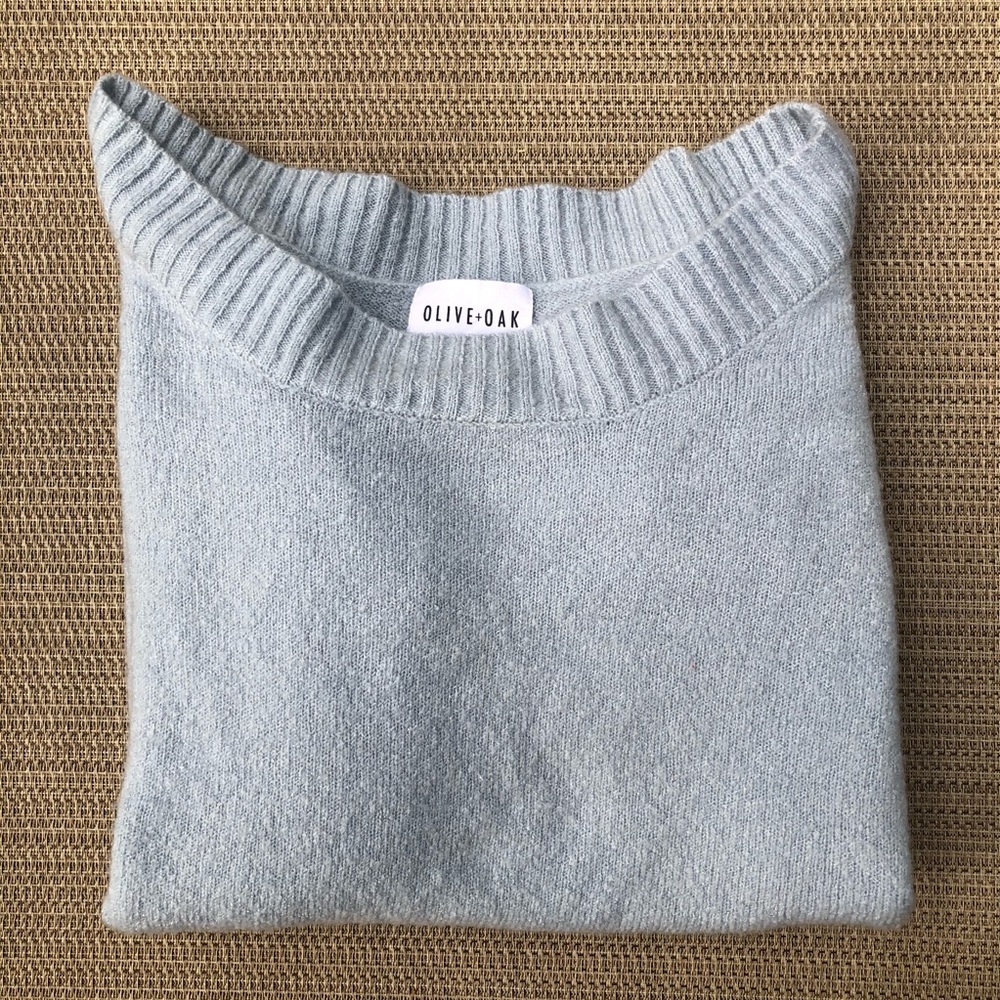 Olive + Oak Nanette Light Blue Knit Sweater - Picture 4 of 5
